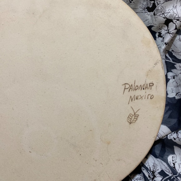 Ken Edwards El Palomar Mexico Tonala 10" deep  plate Tonala - Picture 5 of 10